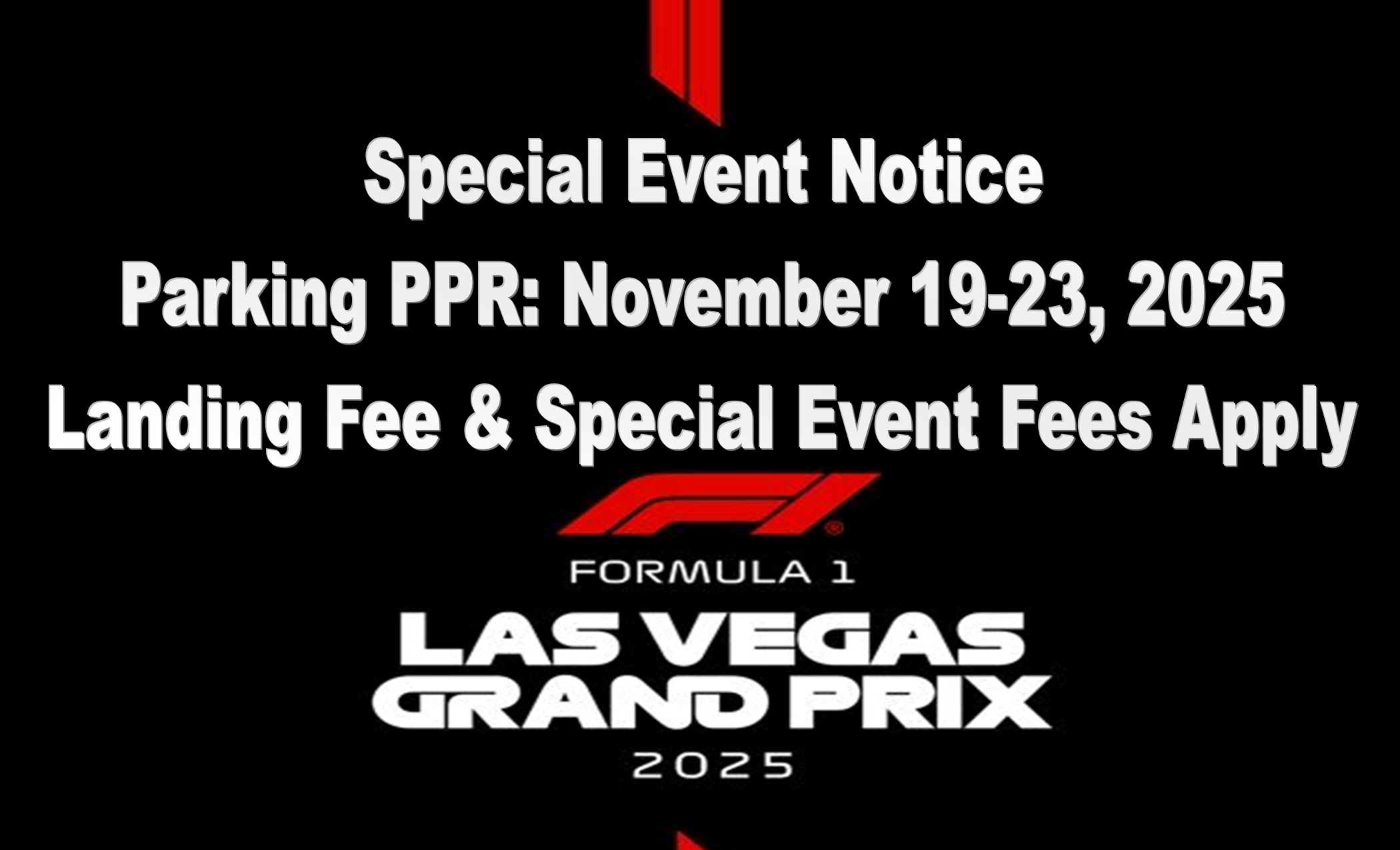 F-1 2025 Special Event Notice