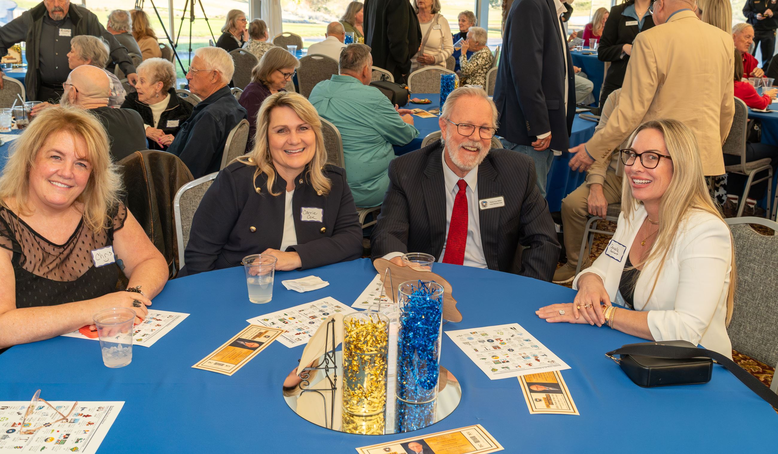 2026 State of the City (73) Photo of Guests seated with City of Henderson Councilmemer Carrie Cox and Judge Victor Miller